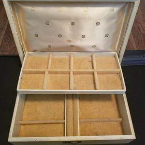 Mid-Century 2 Tier Jewelry Box